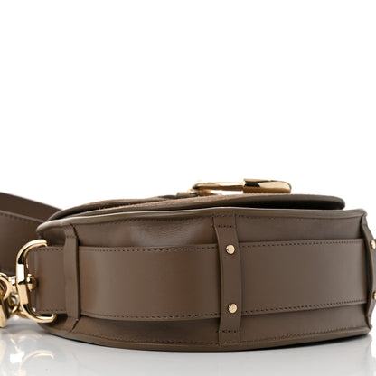 Chloe Calfskin Suede Small Tess Bag Army Green 9 of 13