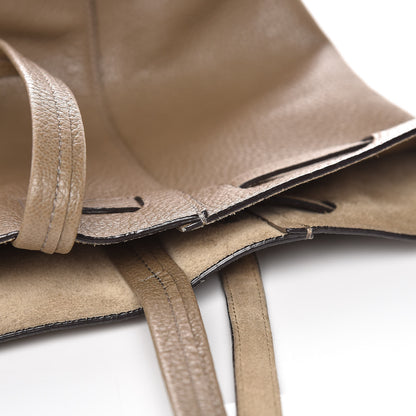 Celine Shiny Grained Calfskin Small Belt Cabas Phantom Souris 17 of 20