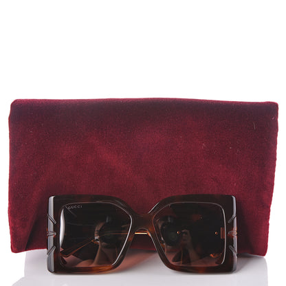 Gucci Acetate Square Frame Wing Sunglasses GG0535S Havana 8 of 8