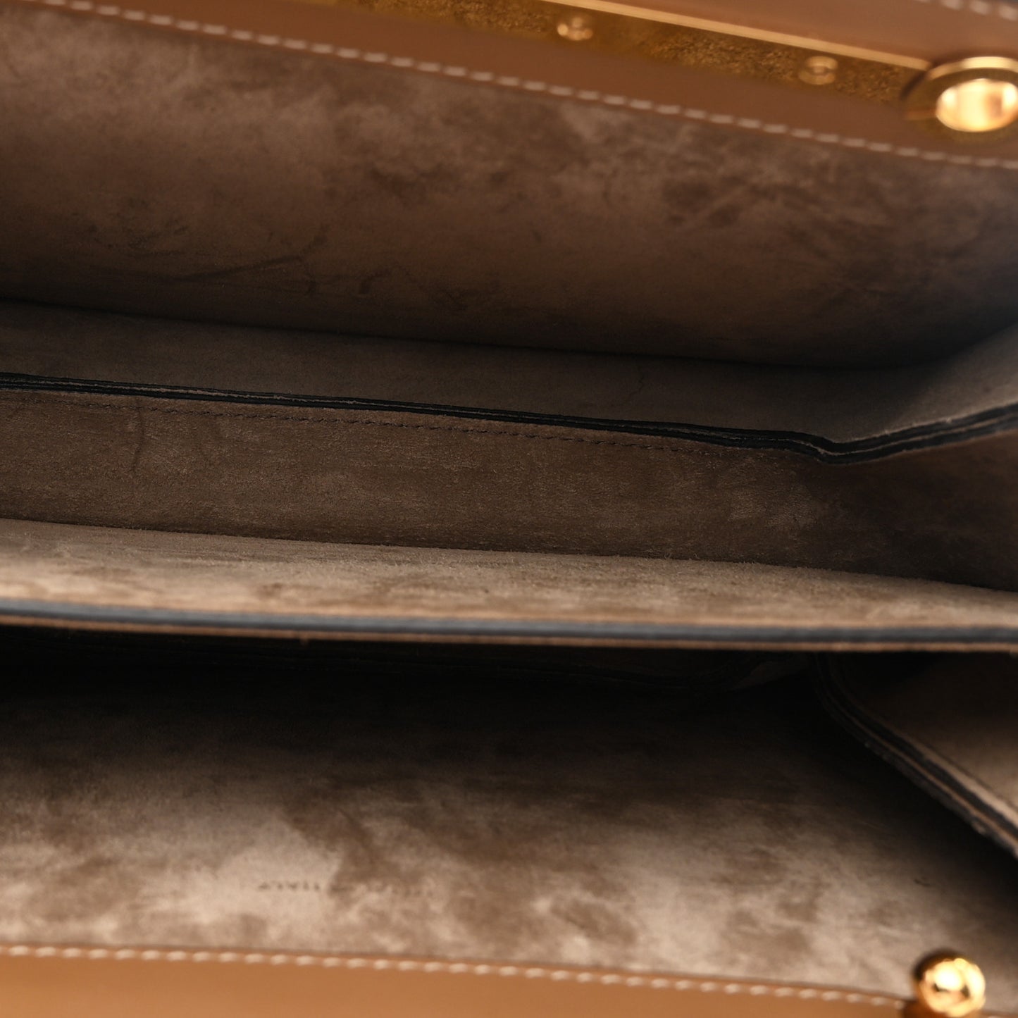 Zucca Suede Vitello King Luxor Fendi Touch Shoulder Bag Tobacco