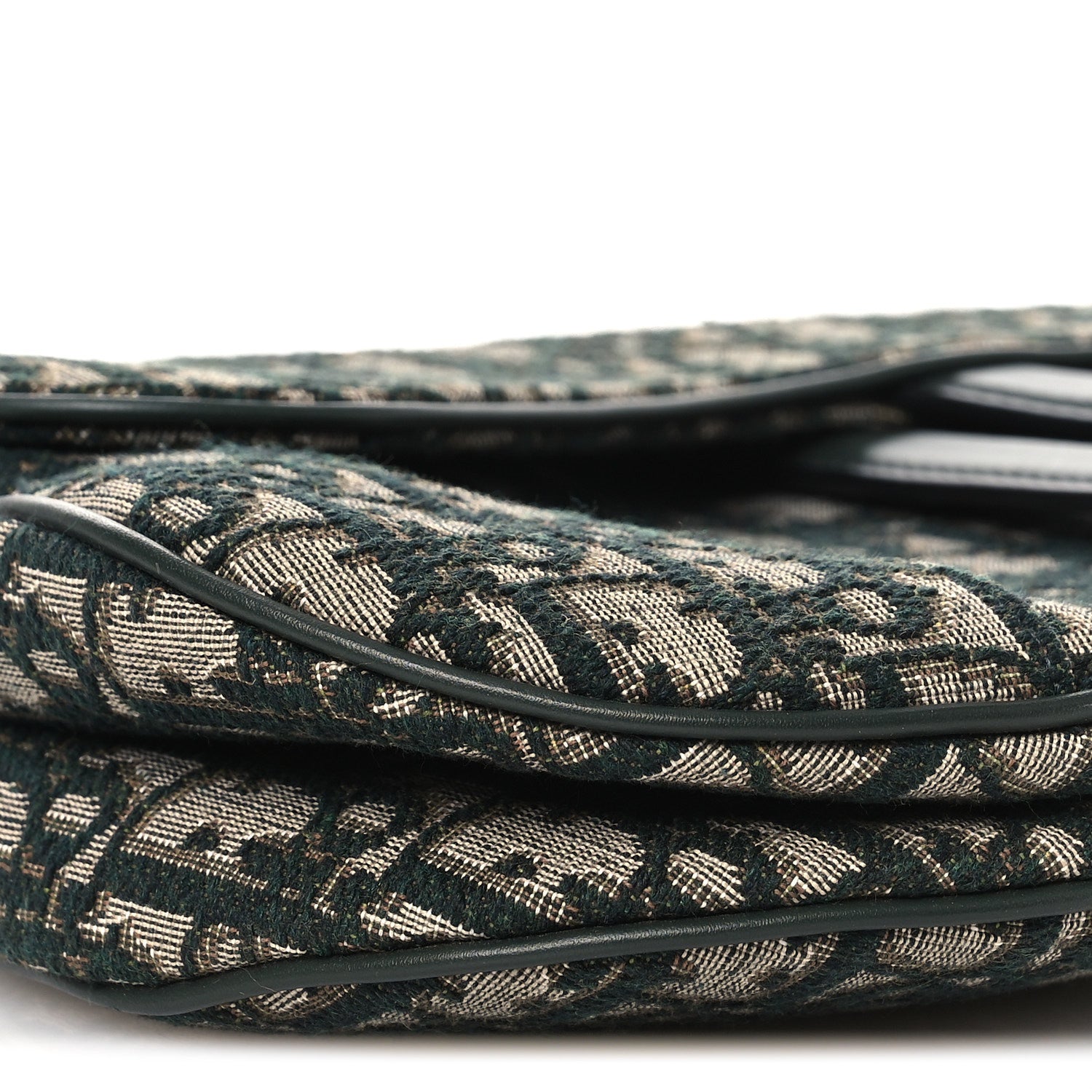 Christian Dior Oblique Saddle Bag Green 8 of 11