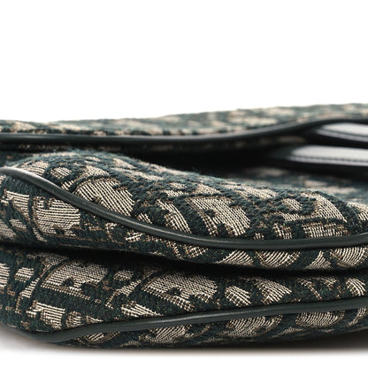 Christian Dior Oblique Saddle Bag Green 8 of 11