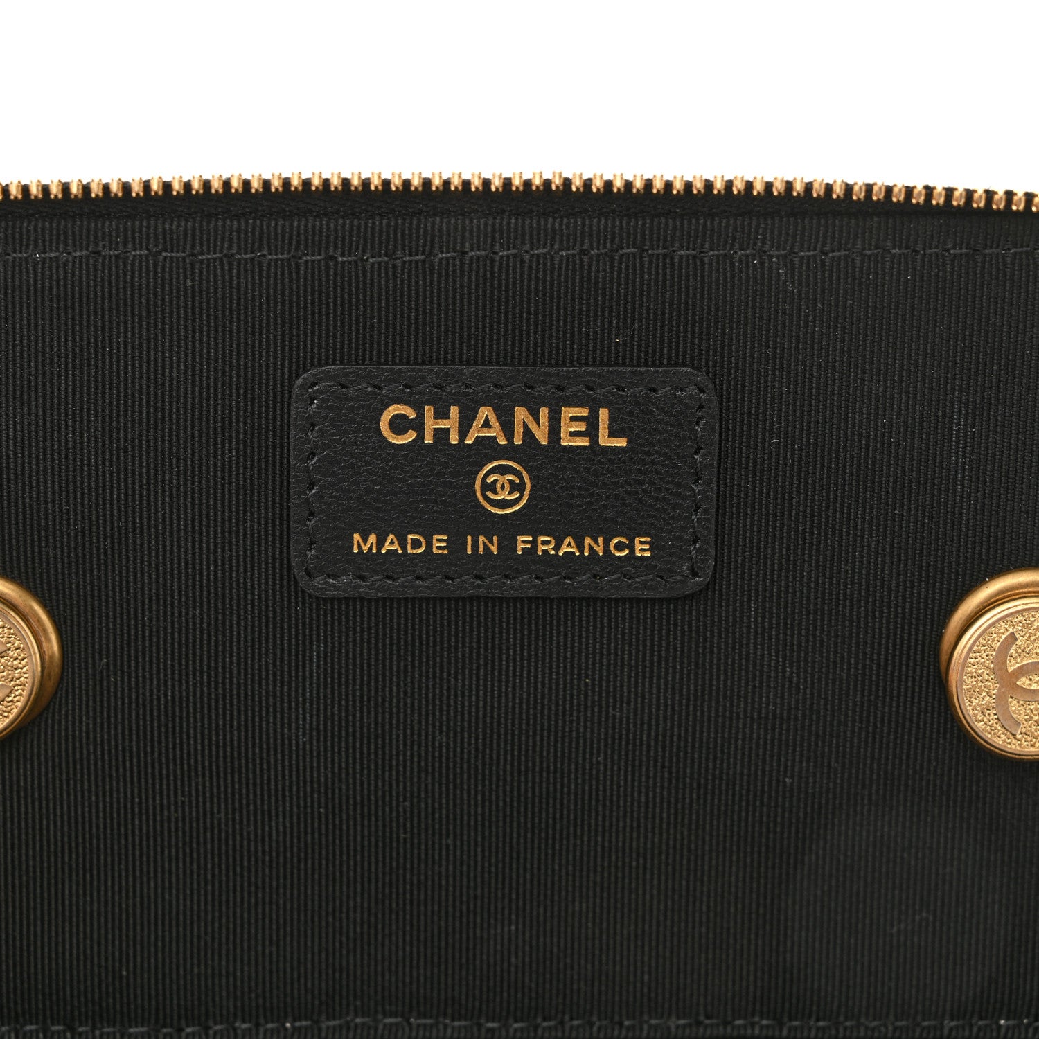 Chanel Goatskin Quilted Punk Essentials Vanity Case With Chain Black 6 of 12