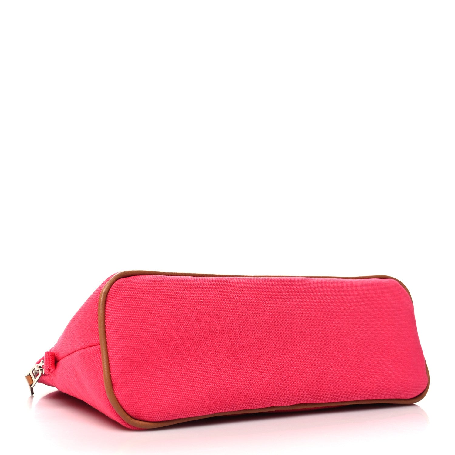 Hermes Cotton Canvas Mini Bolide Travel Cosmetic Pouch Hibiscus 4 of 10