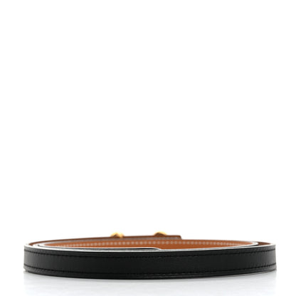 Hermes Epsom Swift 13mm Heritage Belt 95 38 Gold Black 3 of 9