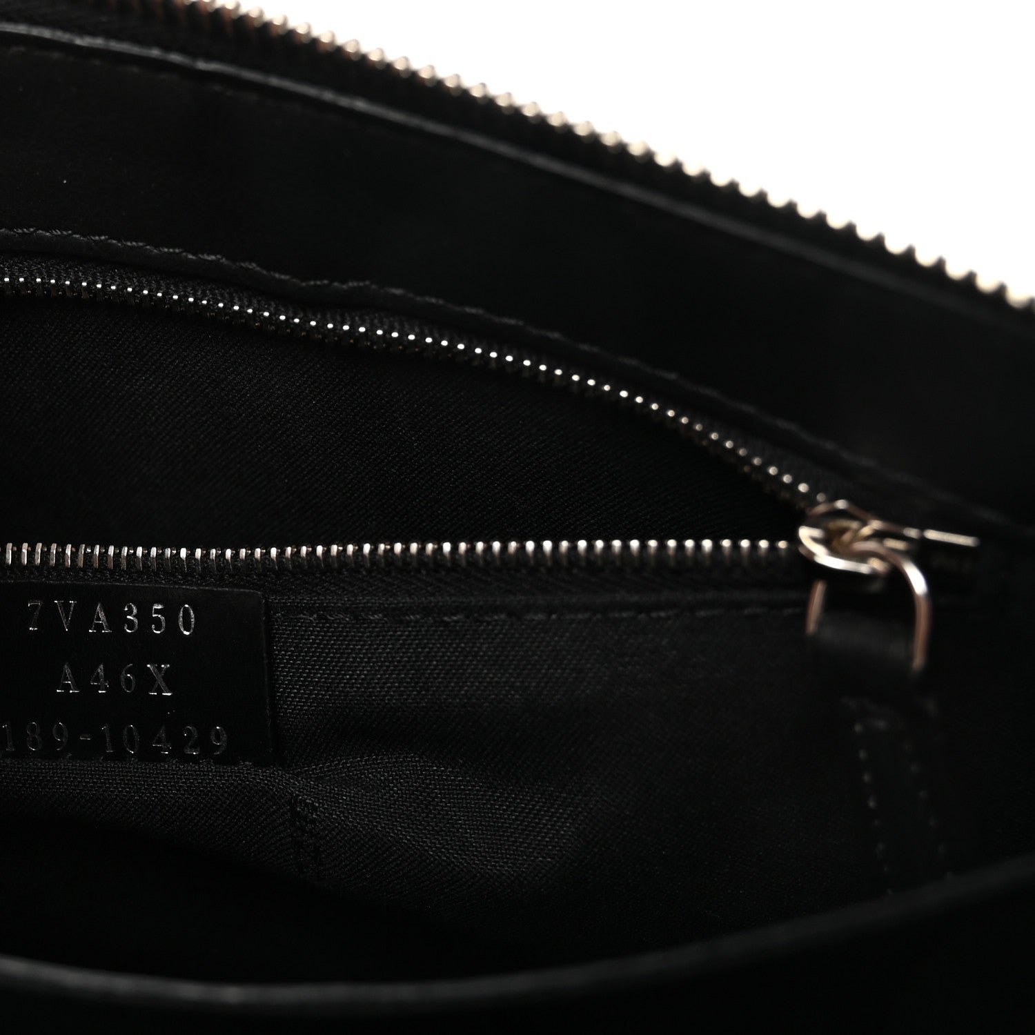 Fendi Vitello Grace FF 1974 Embossed Slim Clutch Maya Black 14 of 16
