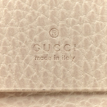 Gucci Dollar Calfskin GG Supreme Monogram GG Marmont Card Case Mystic White Beige Ebony 6 of 10