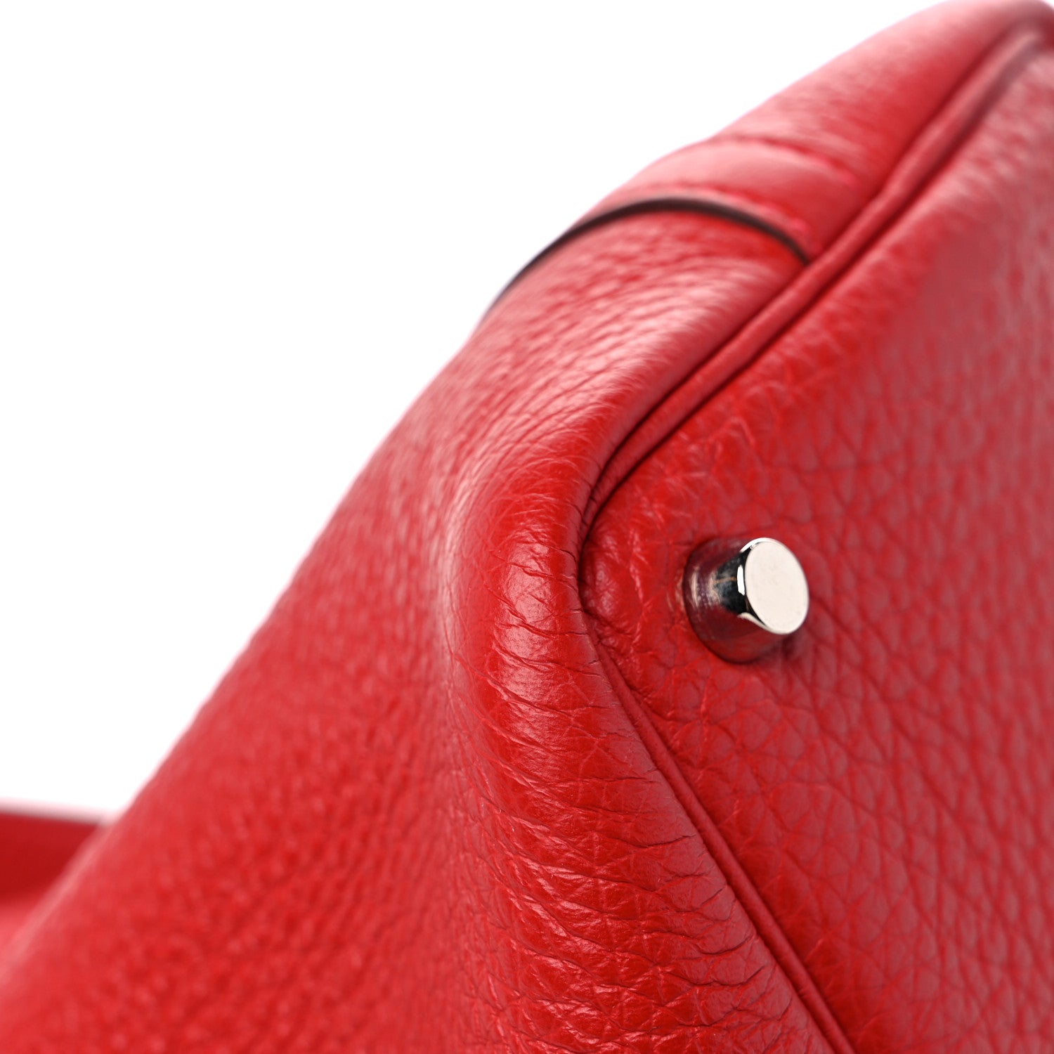 Hermes Taurillon Clemence Picotin 18 PM Rouge Vif 7 of 10