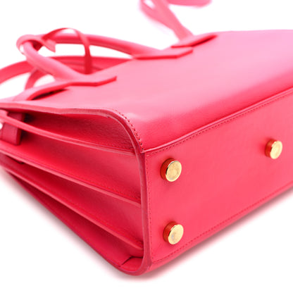 Saint Laurent Calfskin Nano Sac De Jour Lipstick Fuchsia 8 of 9