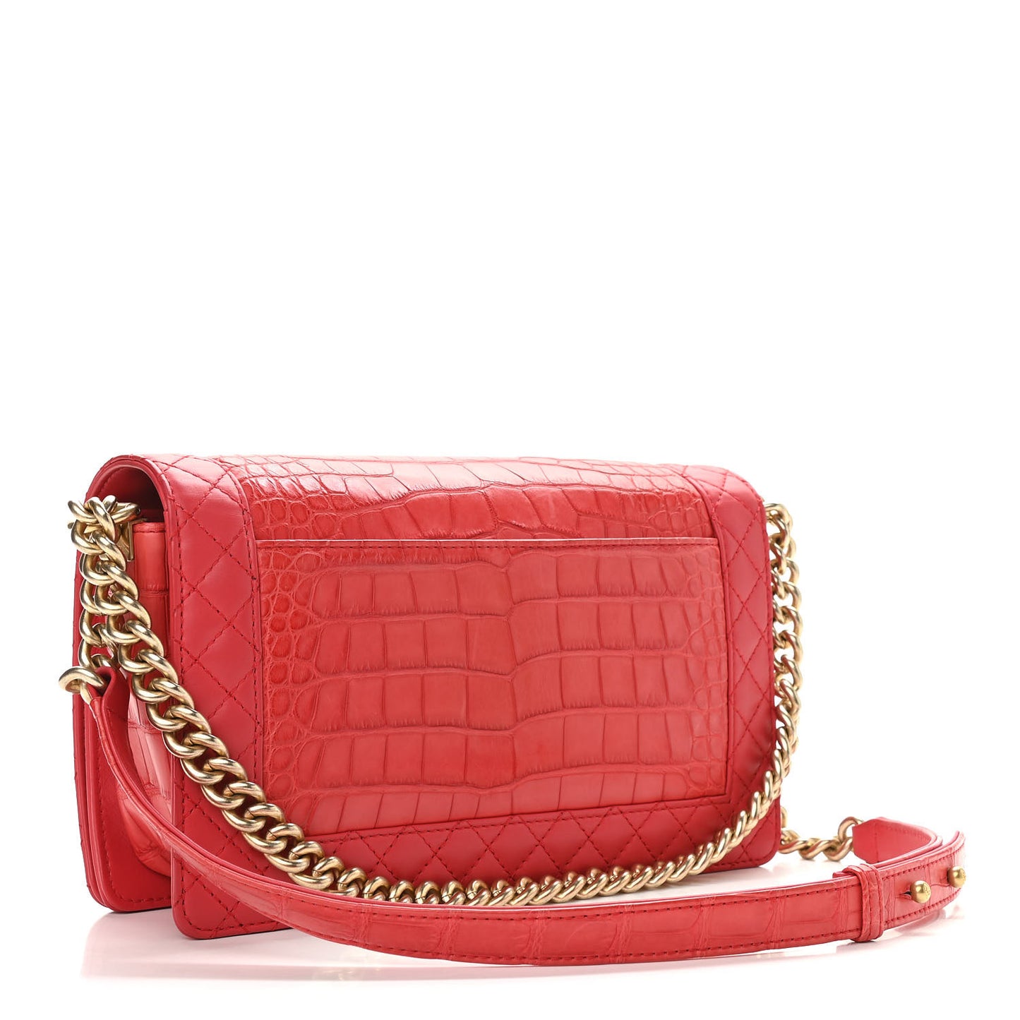 Alligator Medium Boy Flap Red