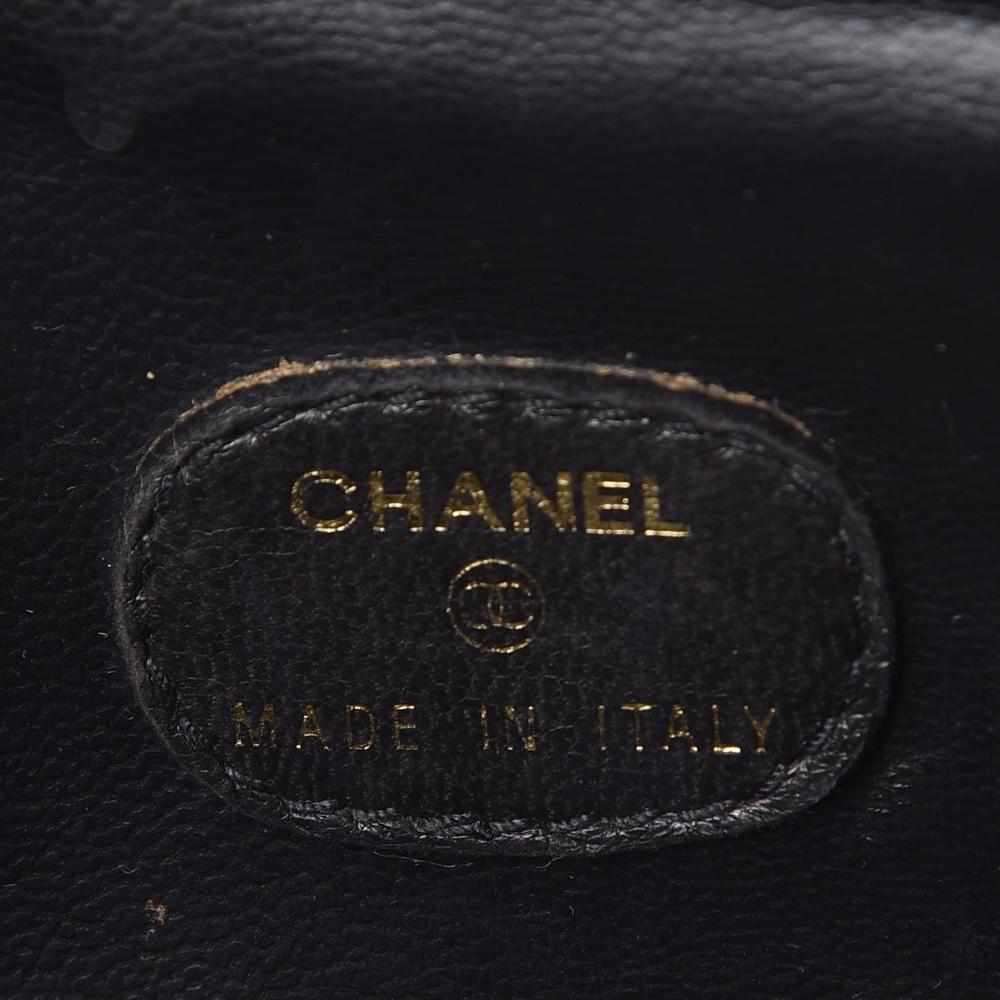 Patent CC Vanity Cosmetic Case Black