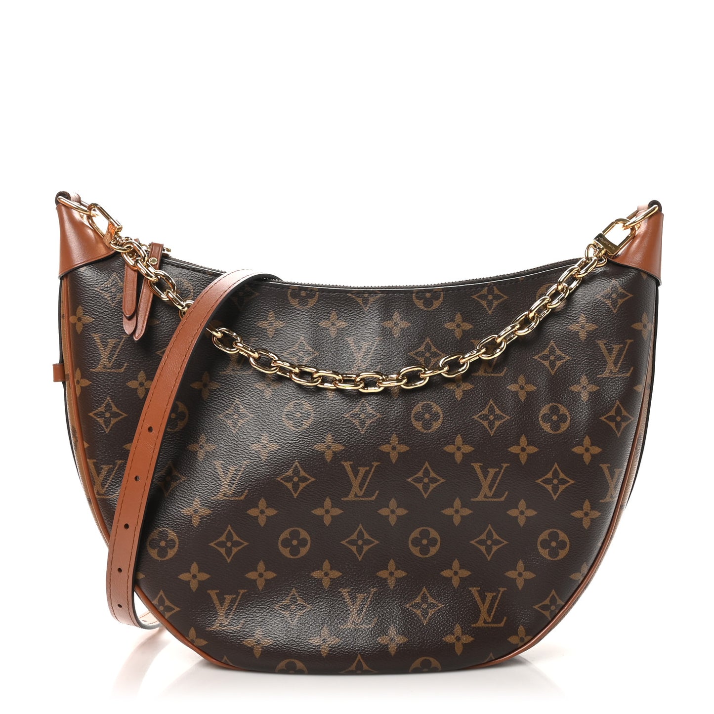 Reverse Monogram Loop Hobo