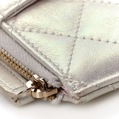 Chanel Iridescent Lambskin Quilted Classic iPhone Pouch Ivory 11 of 17