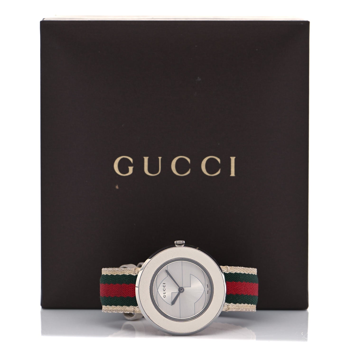 Gucci Stainless Steel Nylon 36mm U-Play Quartz Watch 5 of 5