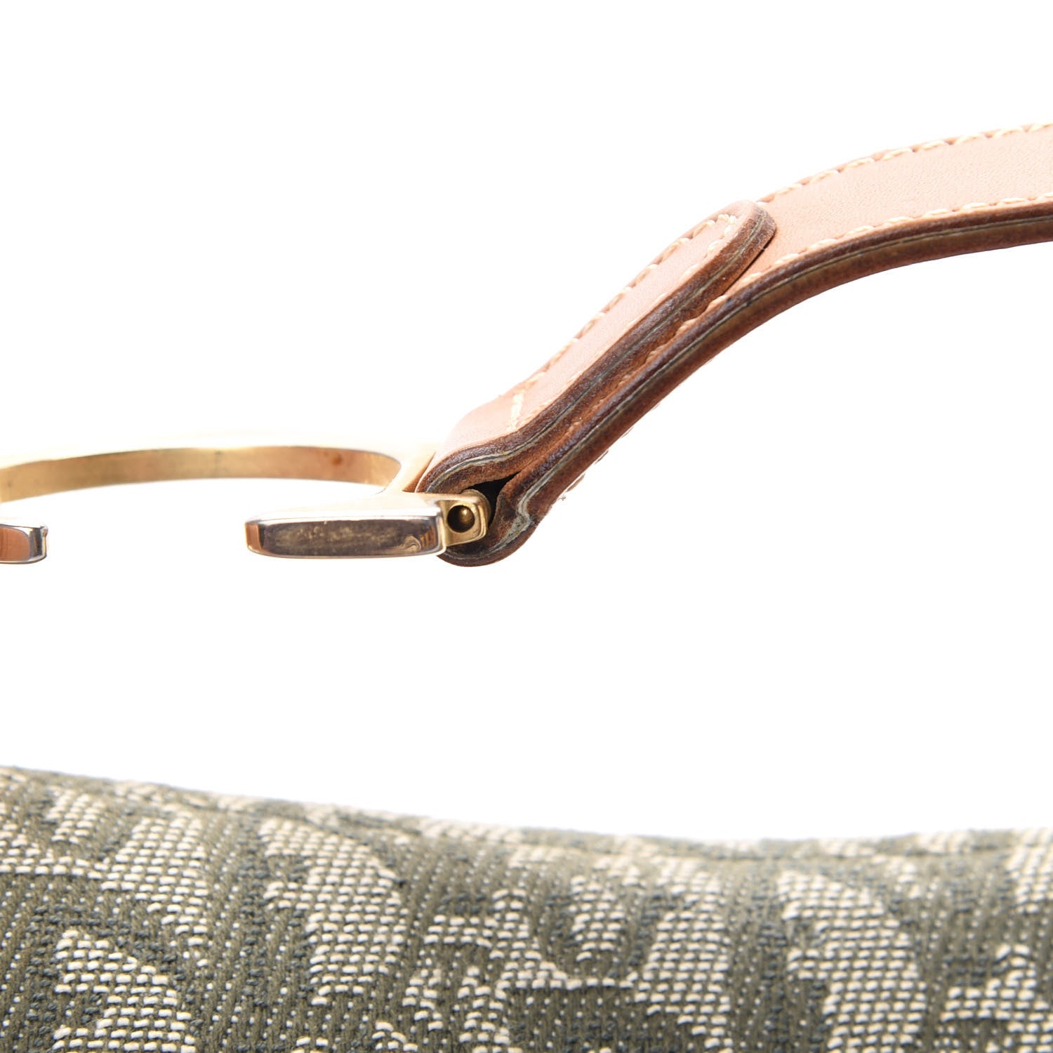 Christian Dior Monogram Double Saddle Bag Green 12 of 17