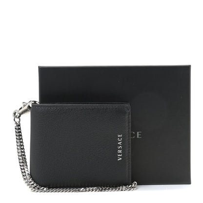 Versace Vitello Bi-Fold Wallet Black 10 of 10
