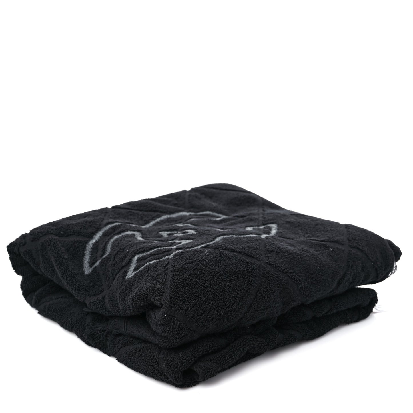 Terry Cotton CC Beach Tote Towel Set Black