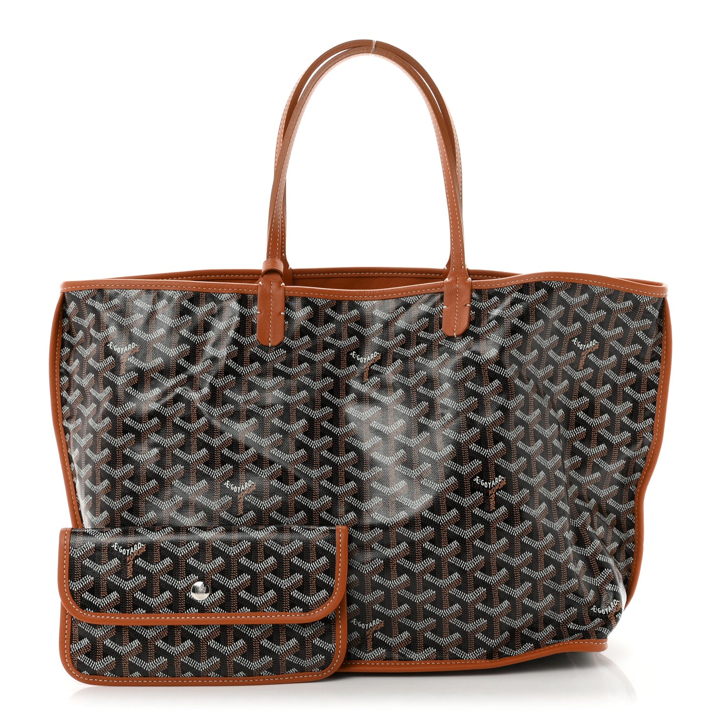 Goyardine Reversible Anjou PM Black Gold