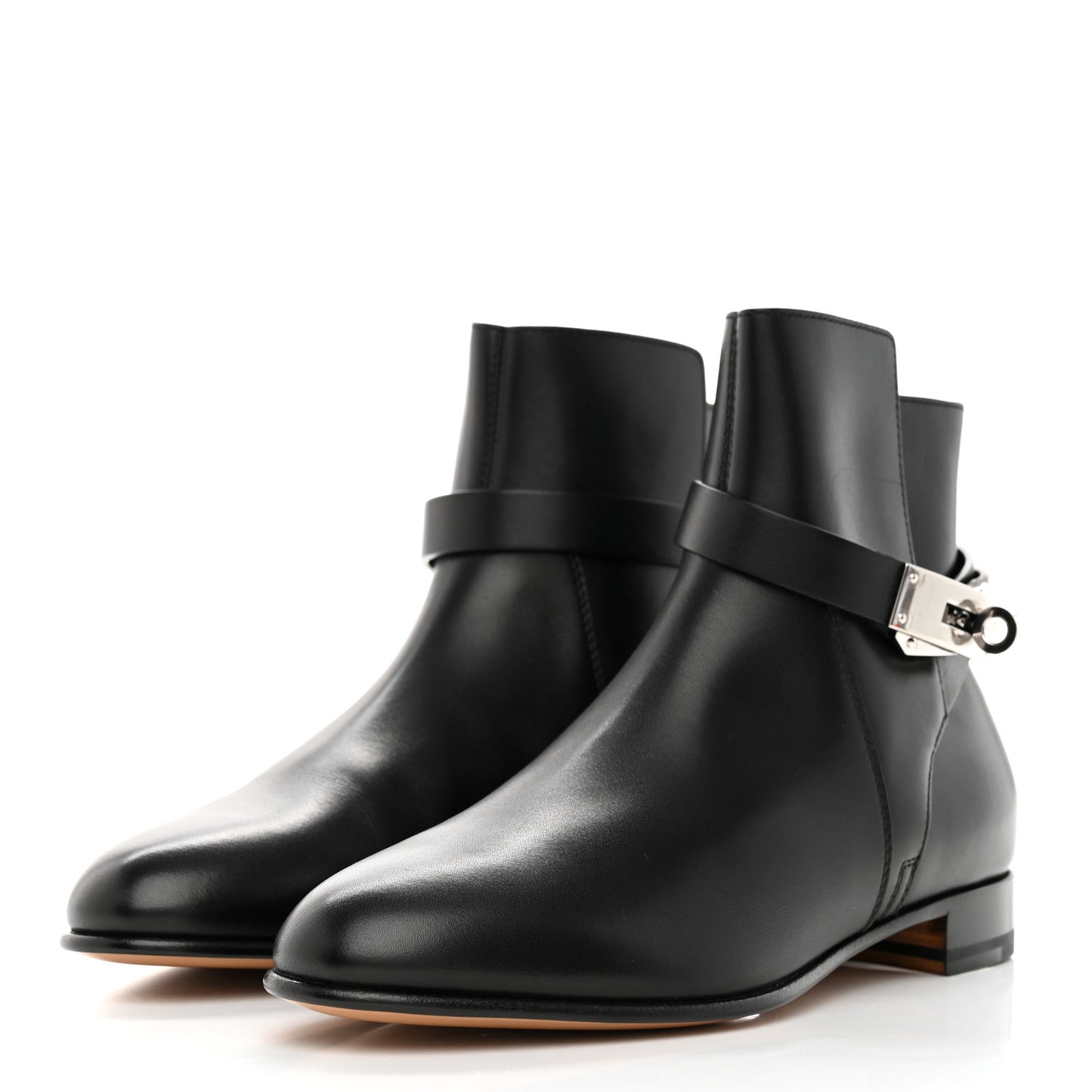 Calfskin Neo Low Boots 35.5 Black