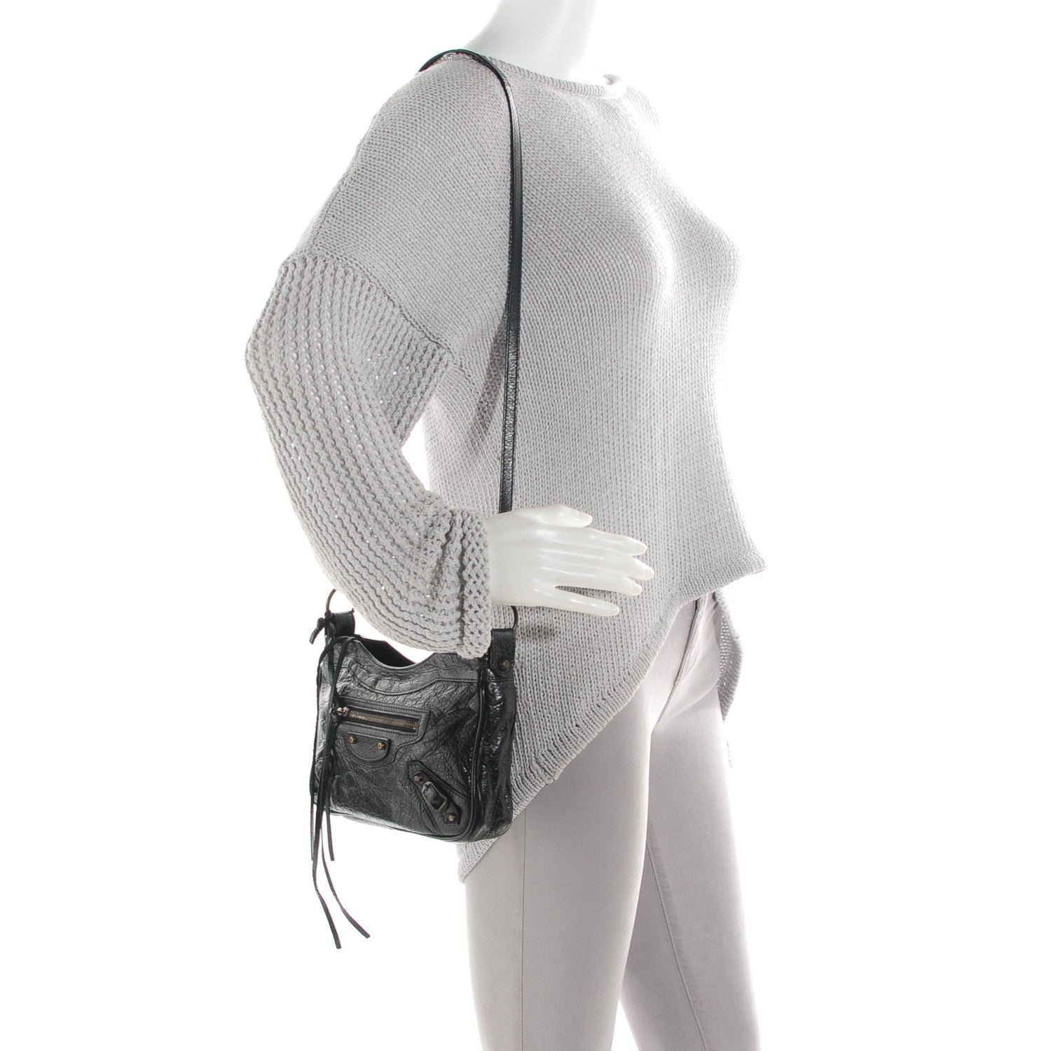 Balenciaga Agneau Classic Hardware Hip Black 2 of 9