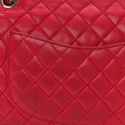Chanel Lambskin Quilted Valentine Charms Medium Flap Red 11 of 12