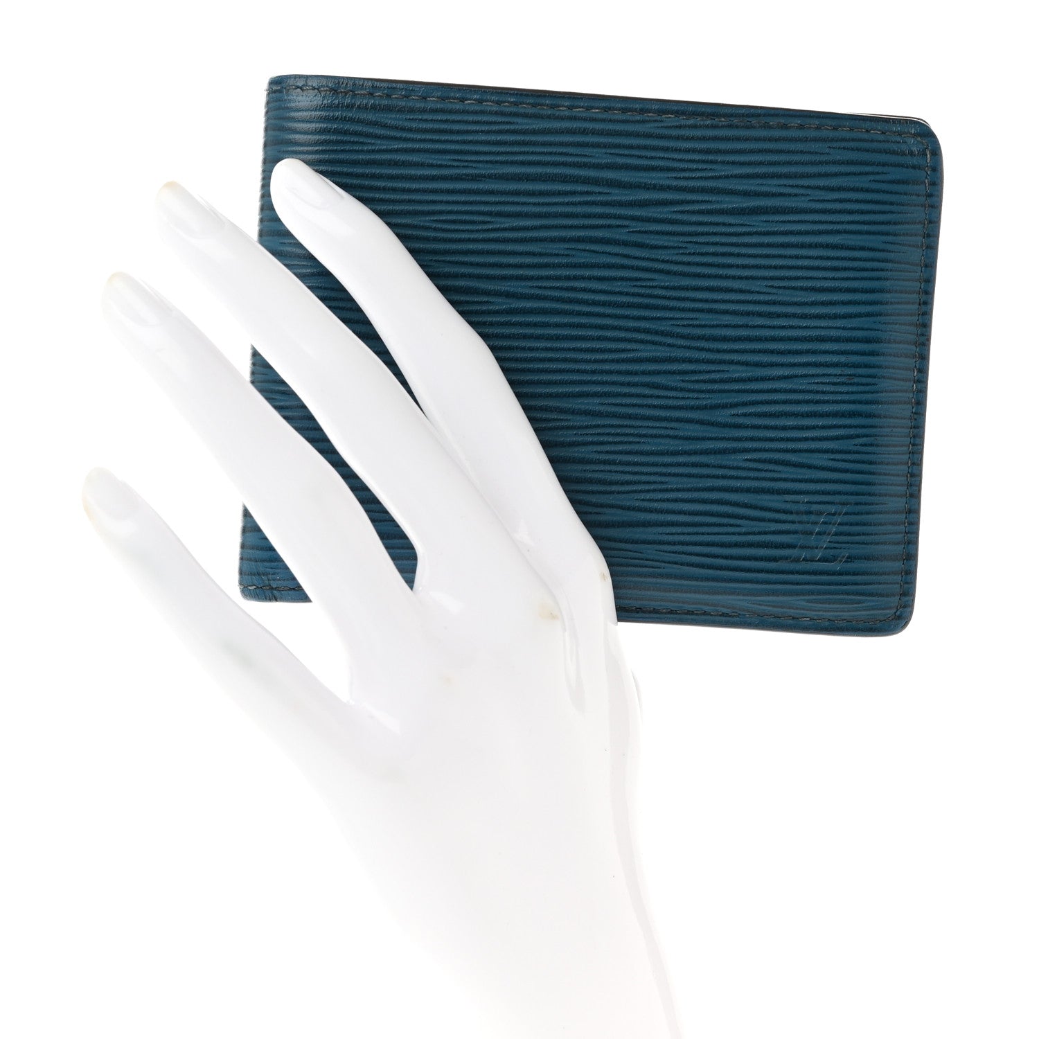 Louis Vuitton Epi Multiple Wallet Blue Celeste 2 of 8