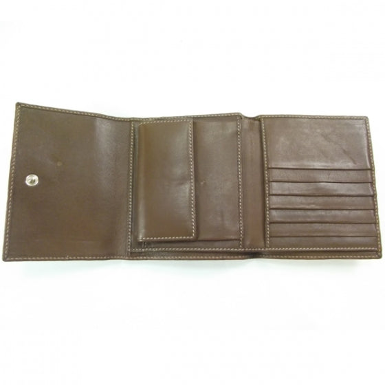 Guccissima Joy French Flap Wallet Brown
