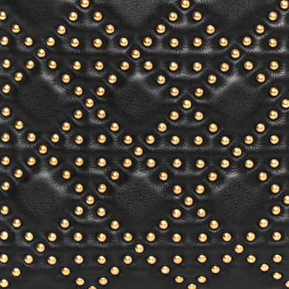 Christian Dior Calfskin Cannage Studded Medium Supple Lady Dior Black 8 of 20