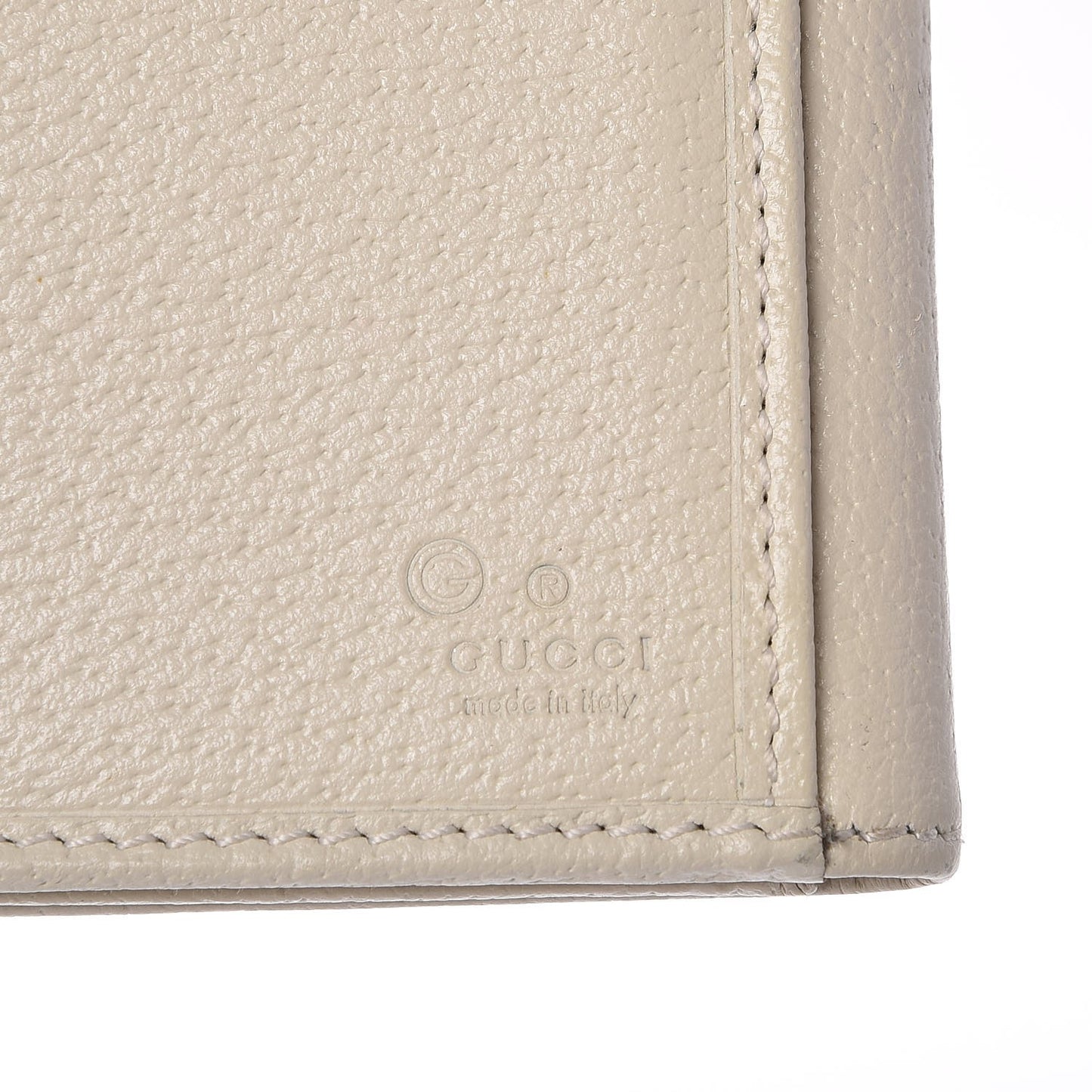 Calfskin Studded Soho Continental Wallet White