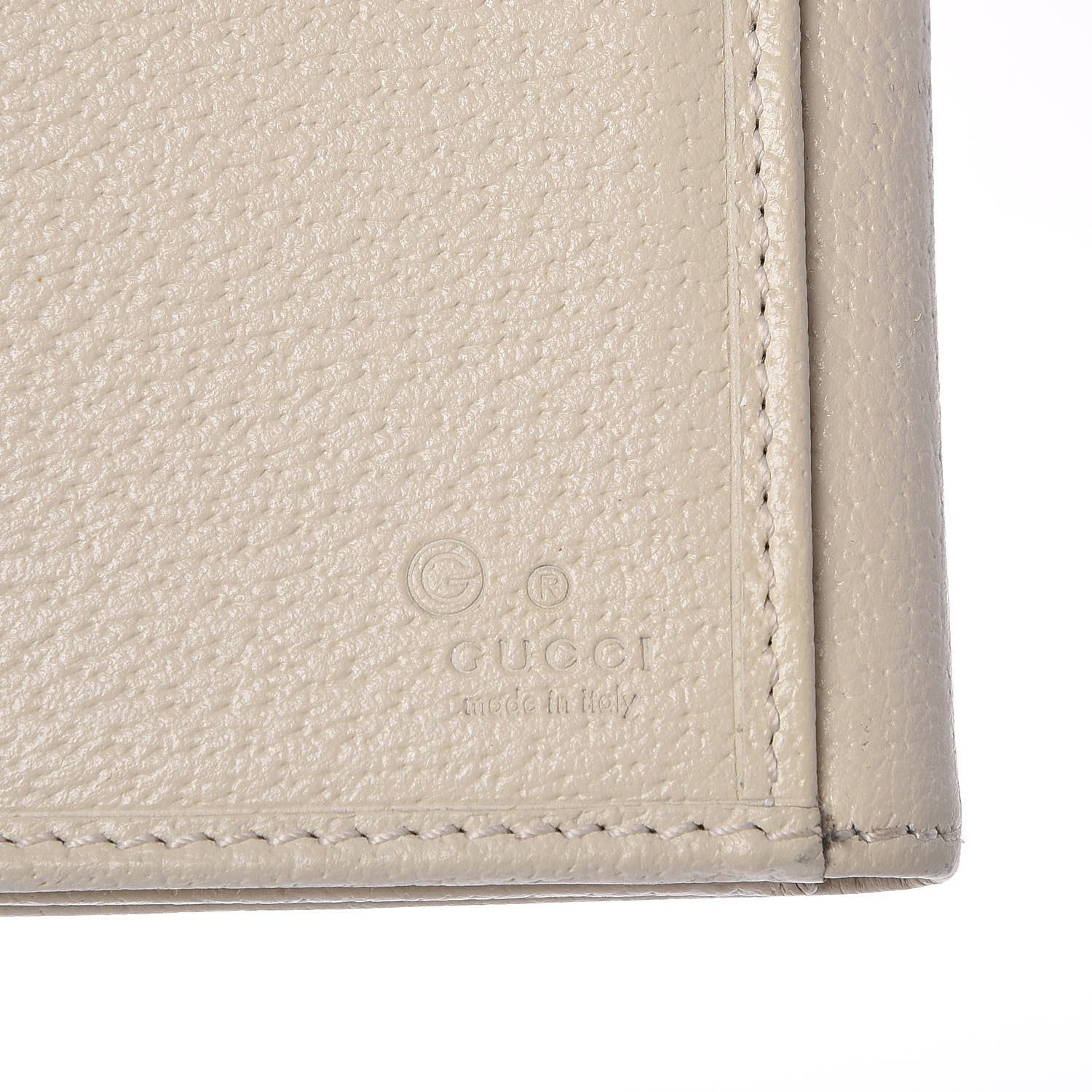 Gucci Calfskin Studded Soho Continental Wallet White 11 of 15