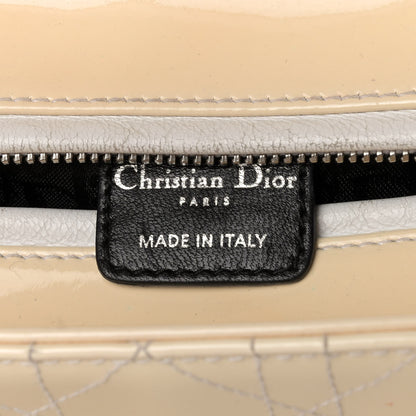 Christian Dior Patent Cannage Stitched Medium Lady Dior White 6 of 10
