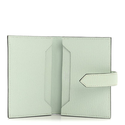 Hermes Chevre Mysore Bearn Card Holder Wallet Vert Peppermint 5 of 10