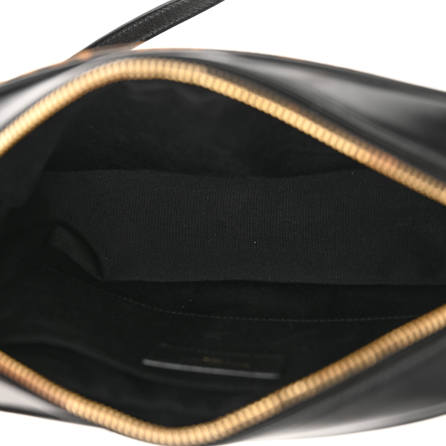 Saint Laurent Calfskin Leopard Print Monogram Lou Camera Bag Black 5 of 11