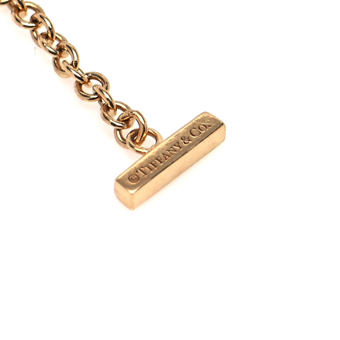 18K Yellow Gold Diamond T Smile Bracelet
