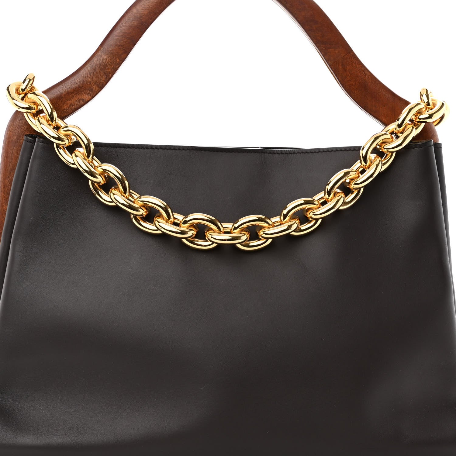 Bottega Veneta Calfskin Wood Mount Fondant 8 of 11