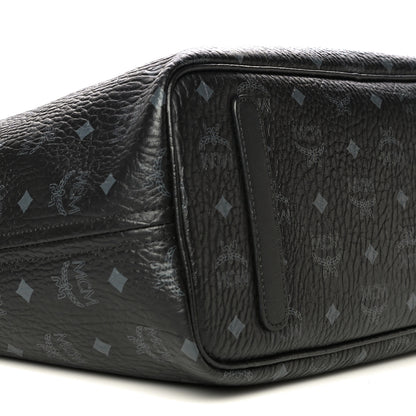 MCM Visetos Medium Reversible Shopper Tote Black 9 of 13