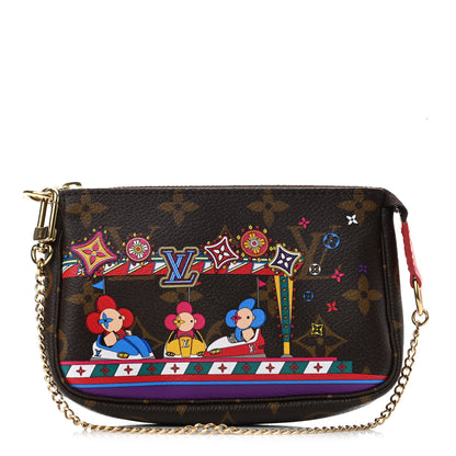 Louis Vuitton Monogram 2020 Christmas Animation Bumper Cars Mini Pochette Accessories Coquelicot 1 of 8