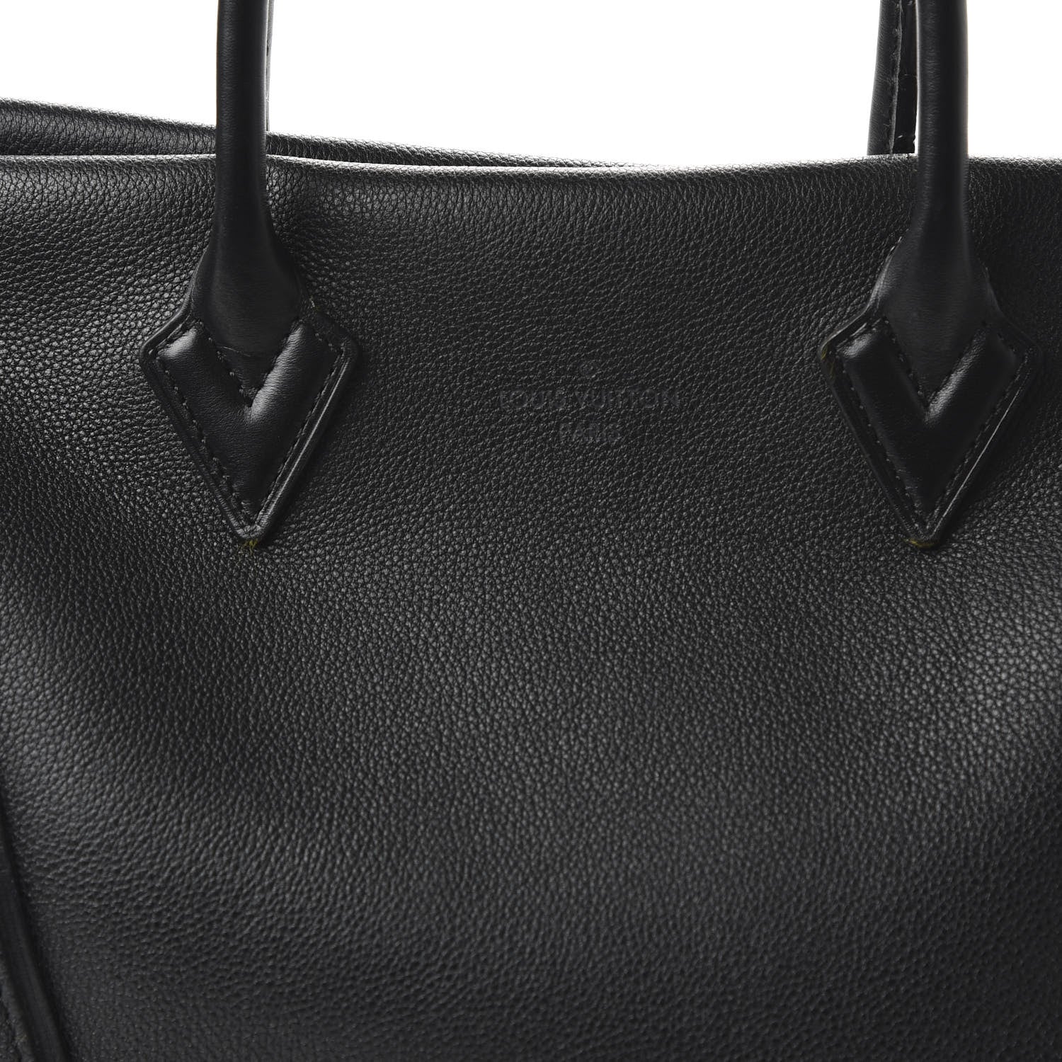 Louis Vuitton Cuir Orfevre Veau Cachemire Tote W GM Black 9 of 9