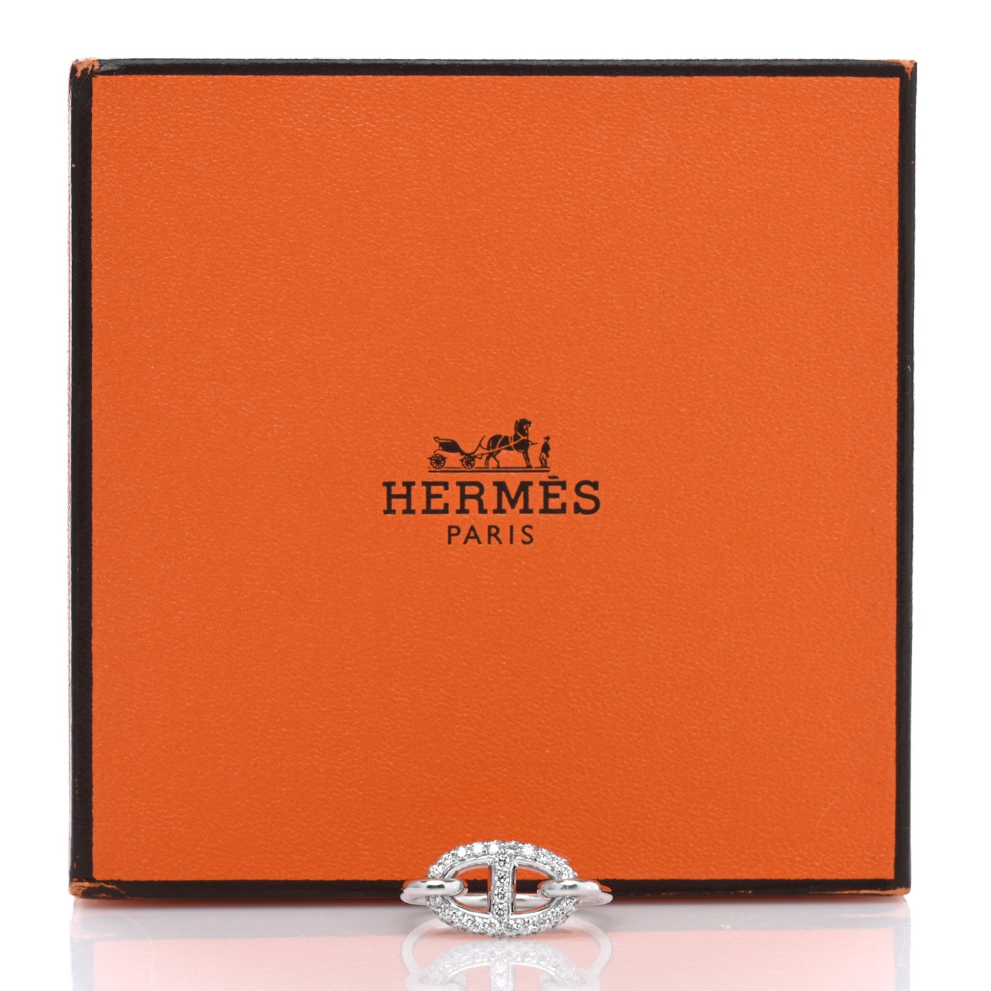 18K White Gold Diamond Farandole Ring 49 4.75