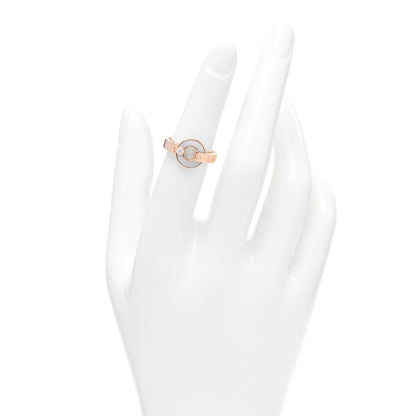 Bulgari 18K Rose Gold Diamond Mother of Pearl BVLGARI BVLGARI Ring 50 5.25 2 of 4