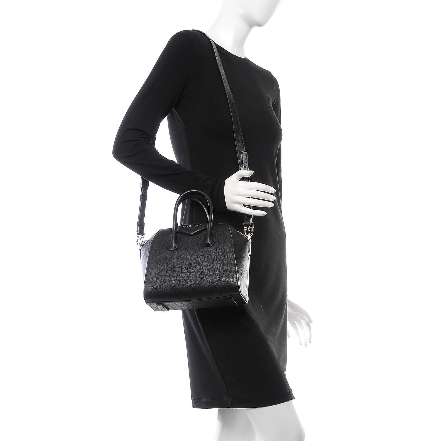 Sugar Goatskin Mini Antigona Black