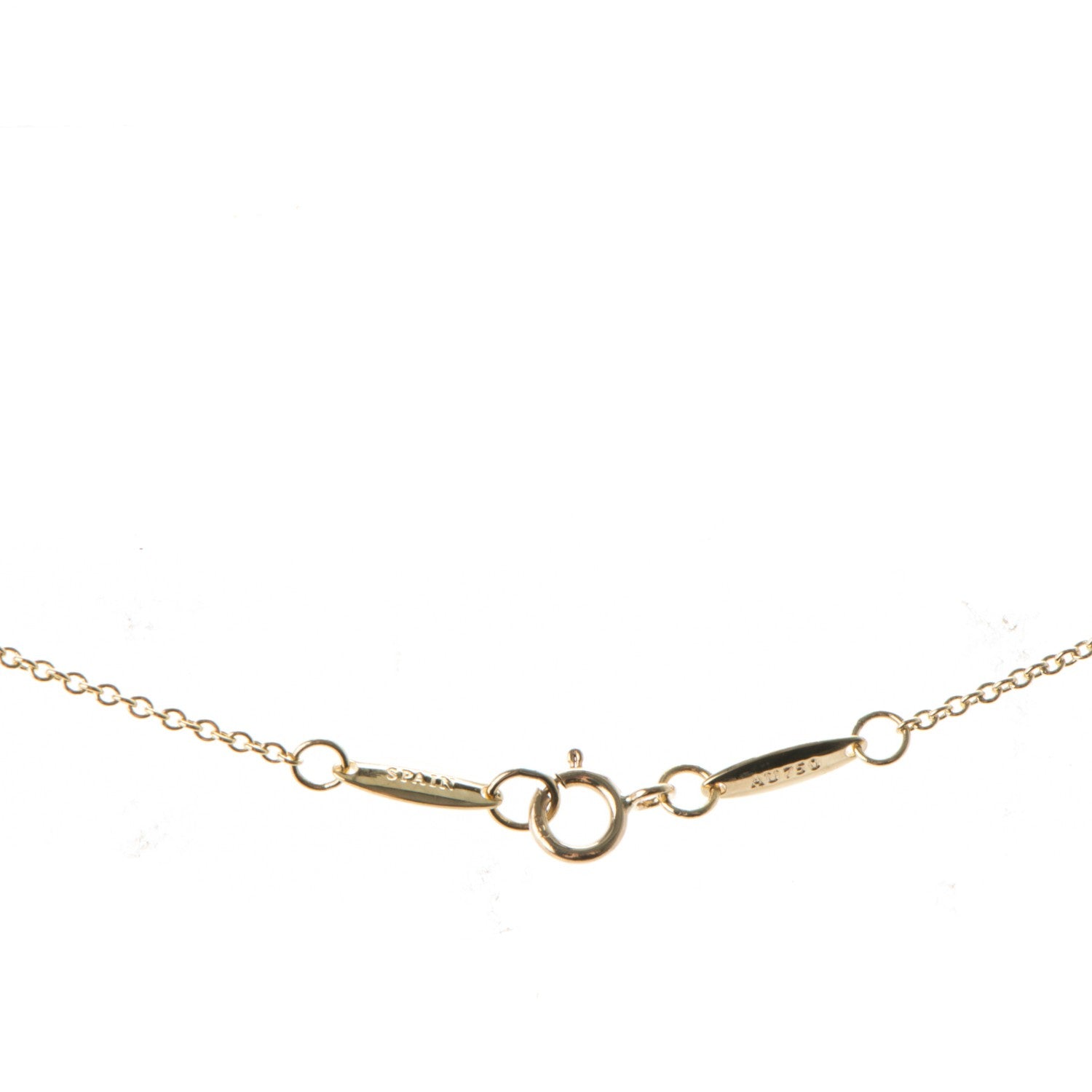 Tiffany 18K Yellow Gold Lapis Lazuli Elsa Peretti Color By The Yard Pendant Necklace 4 of 6