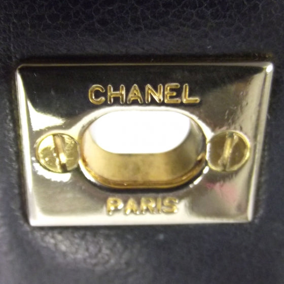 Chanel Quilted Lambskin Flap Navy 13 of 14