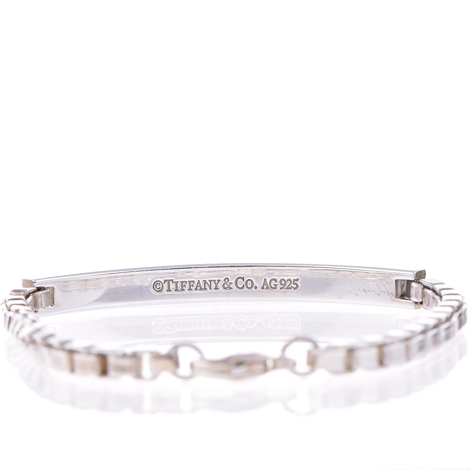 Tiffany Sterling Silver Venetian Link ID Bracelet 4 of 8
