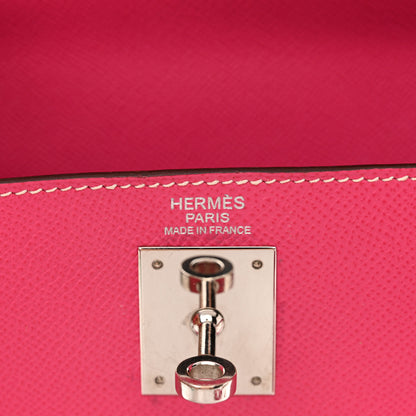 Hermes Epsom Kelly Sellier 32 Rose Tyrien 6 of 15