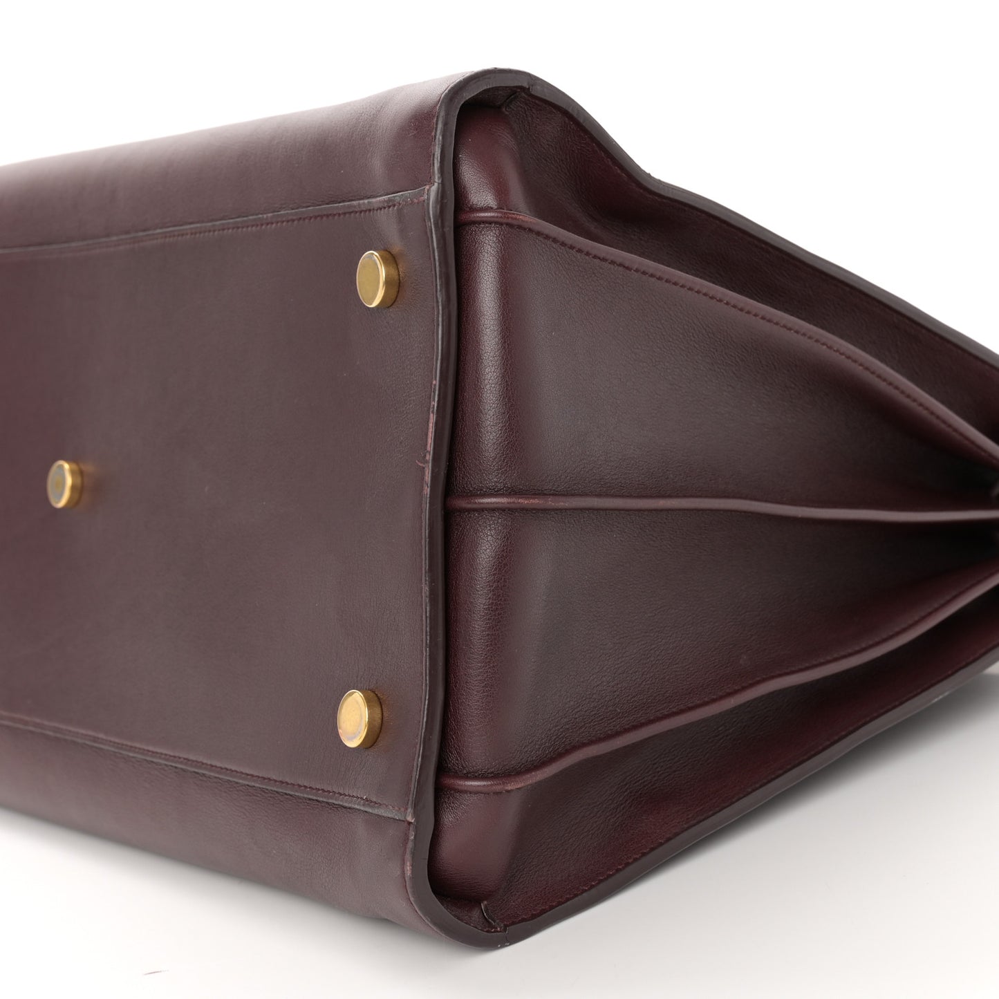 Calfskin Large Sac De Jour Carryall Bordeaux