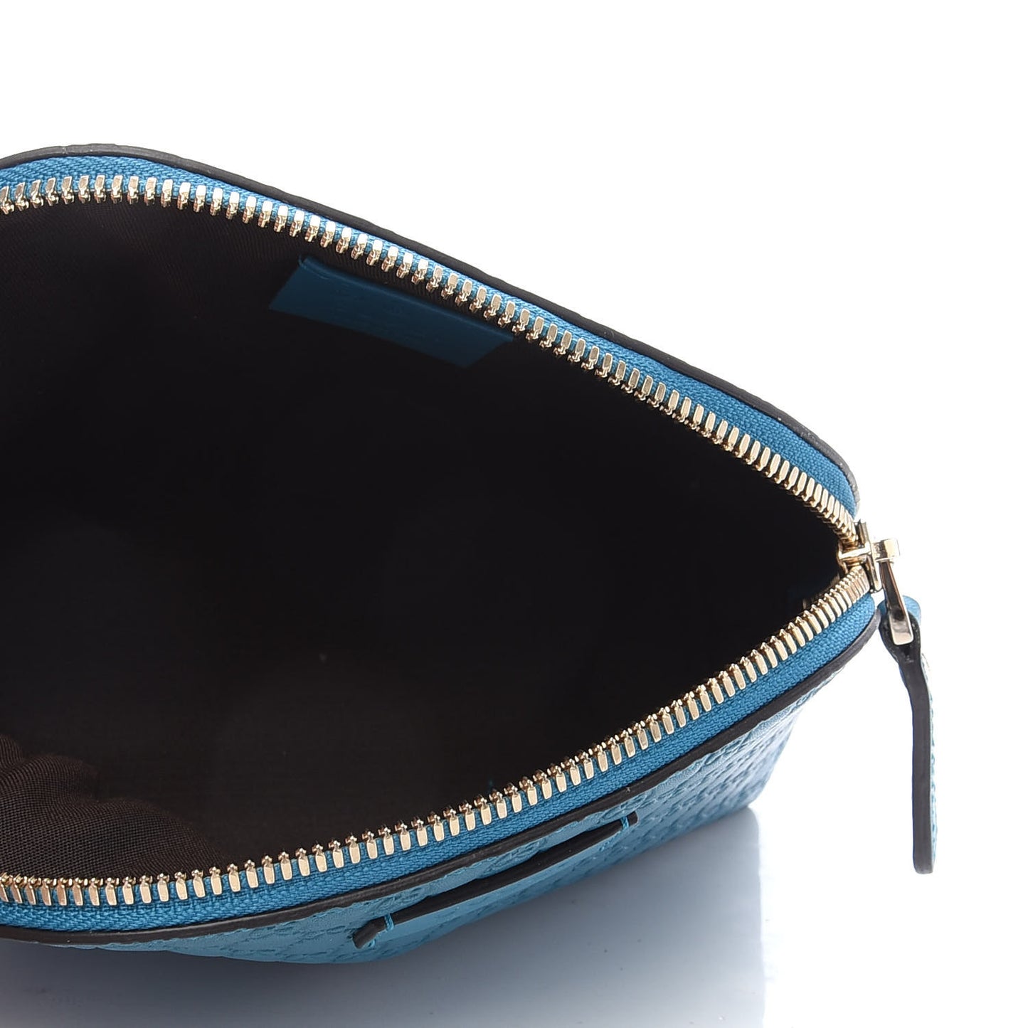 Microguccissima GG Cosmetic Case Deep Cobalt