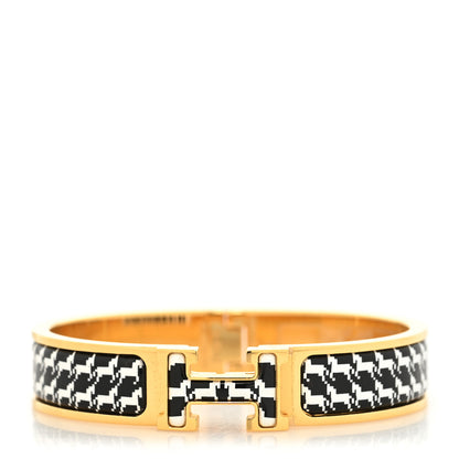 Hermes Enamel Narrow Cheval Pixel Clic Clac H Bracelet PM Positif Negatif 1 of 5