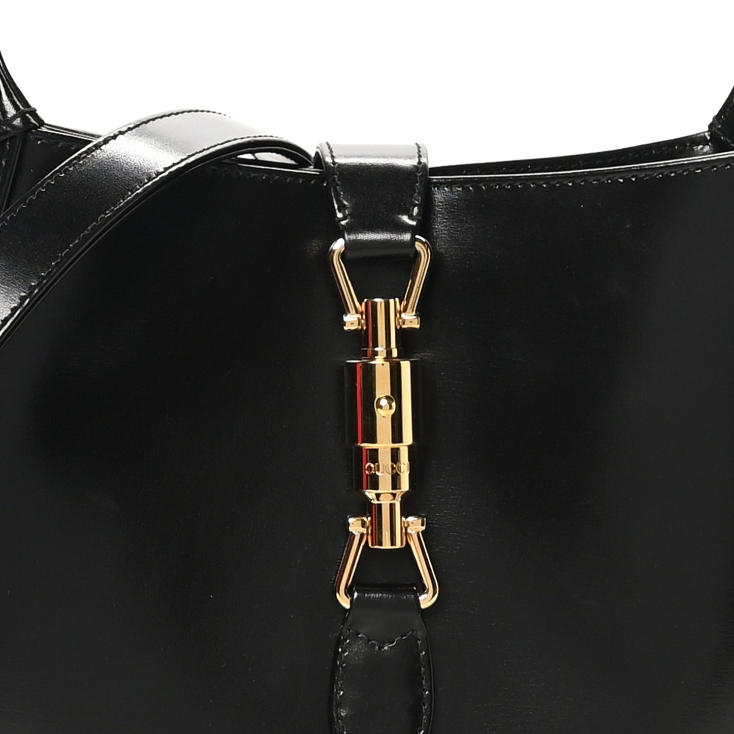 Boarded Dyana Lux Calfskin Small Jackie 1961 Hobo Black