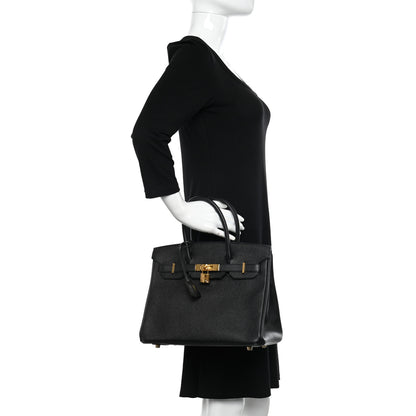 Hermes Epsom BIRKIN 30 Black 2 of 15